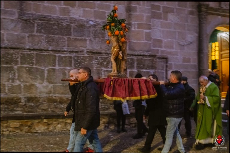 Gesico Falò di San Sebastiano 004