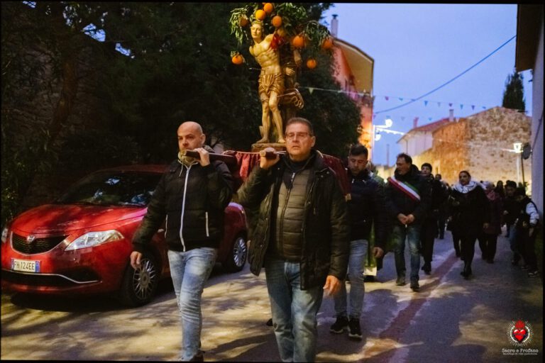 Gesico Falò di San Sebastiano 007